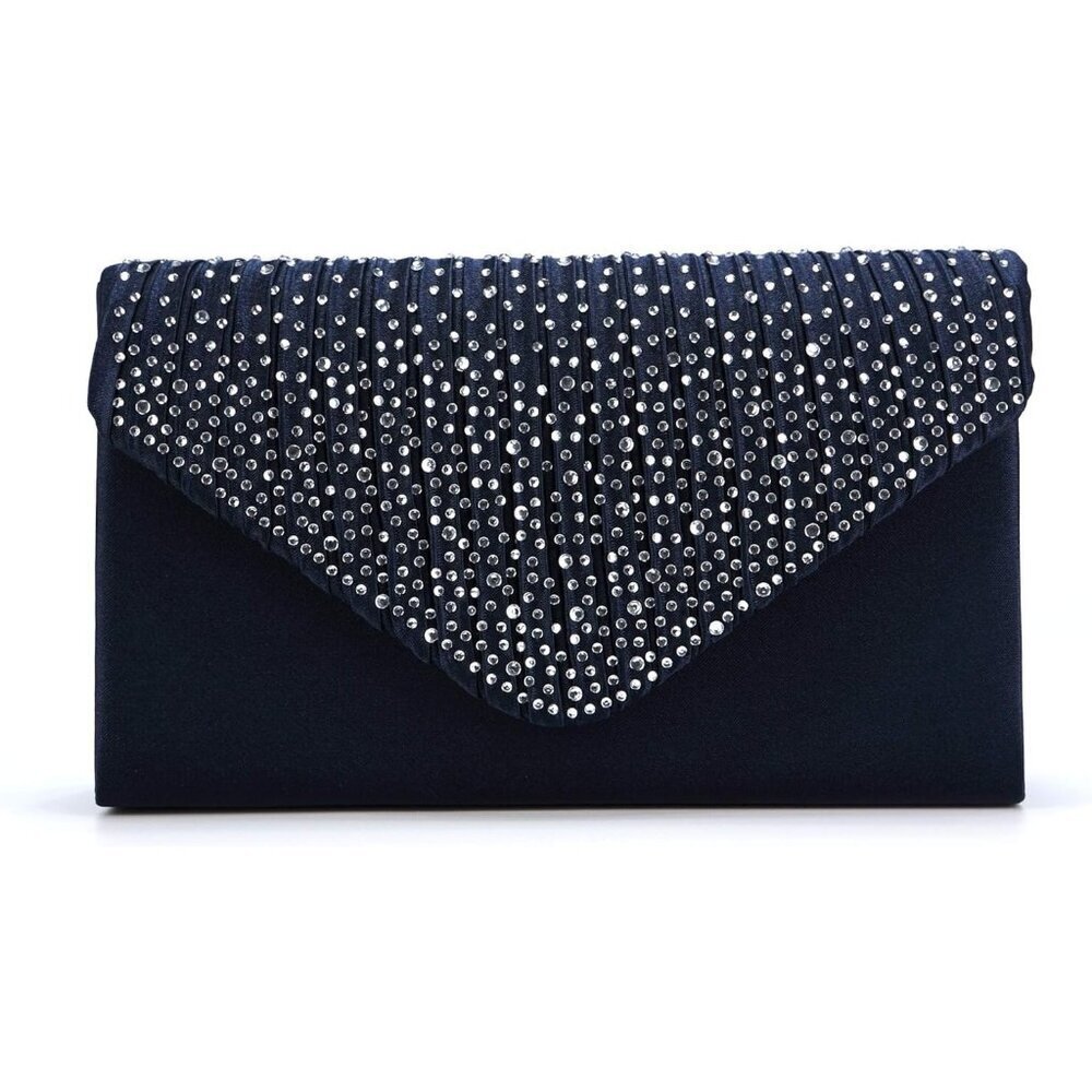 Women's Dark Blue Envelope Clutch & Crossbody Bag for Wedding Party Ladies!! - Picture 3 of 6
